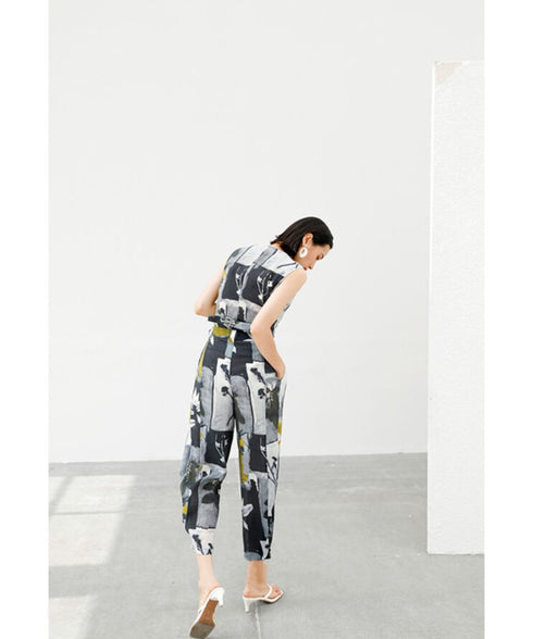 Abstract Art Tapered Pants